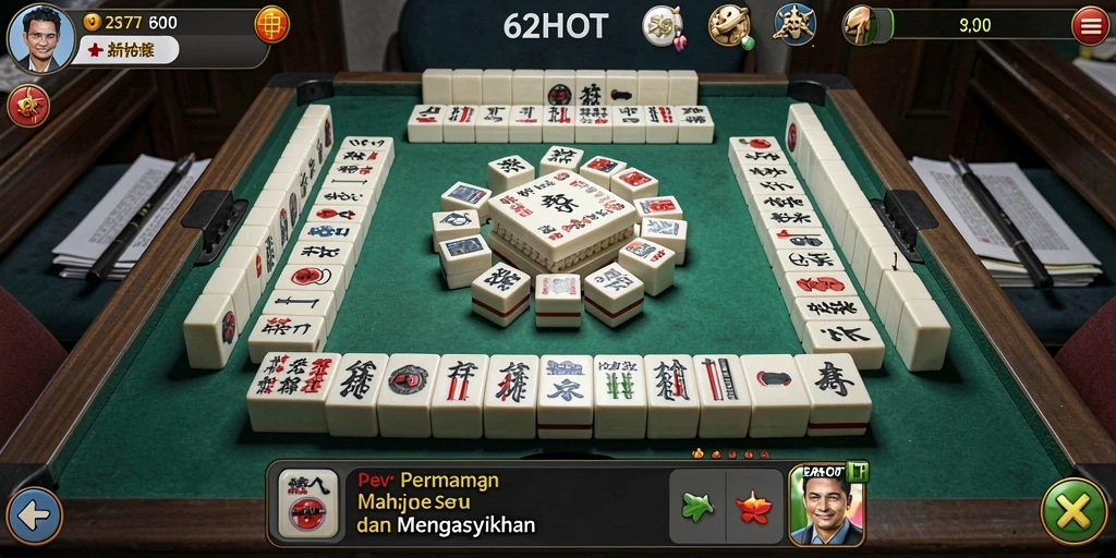 Gameplay seru Mahjong dengan desain visual menarik.