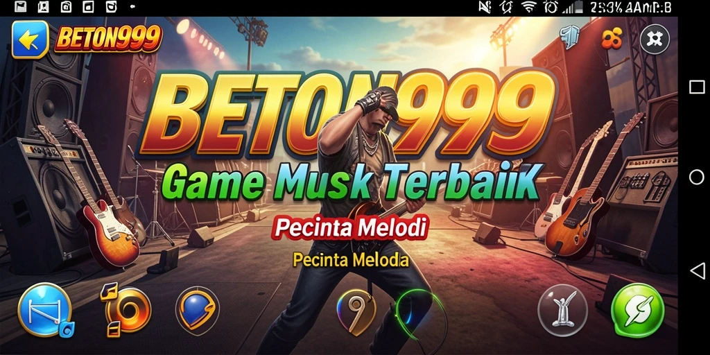 Screenshot BETON999 menampilkan gameplay musik yang seru dan menarik.