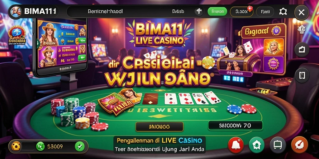 Screenshot gameplay BIMA11 yang menarik dan interaktif dalam Live Casino.
