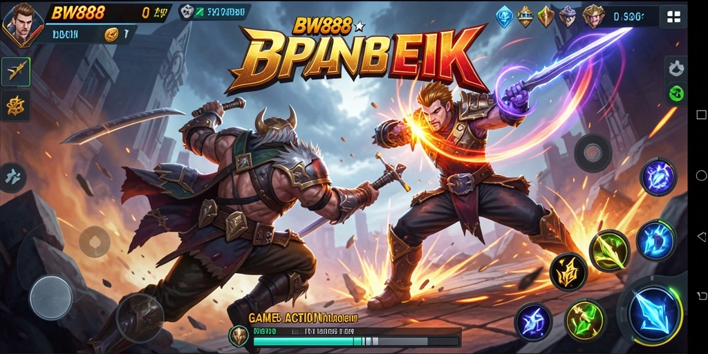 Tangkapan layar menampilkan aksi seru dalam <strong>BW888</strong> di arena pertempuran.