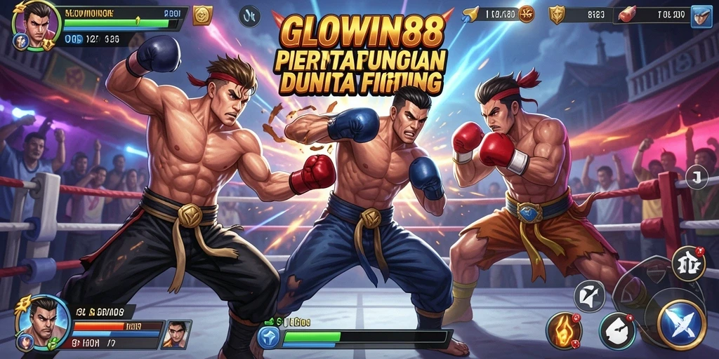 Screenshot gameplay GLOWIN88 menampilkan pertarungan yang intens dan mendebarkan.