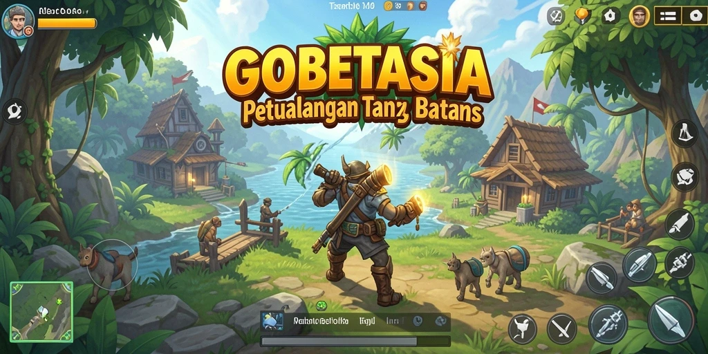 Tampilan gameplay GOBETASIA yang menakjubkan dalam dunia terbuka.