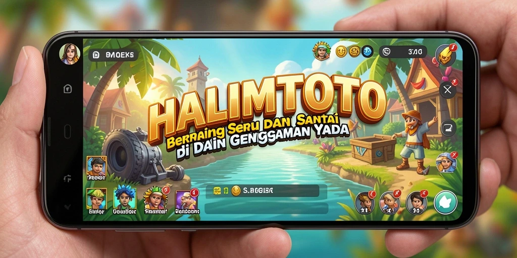 Tampilan gameplay HALIMTOTO yang seru dan menghibur.