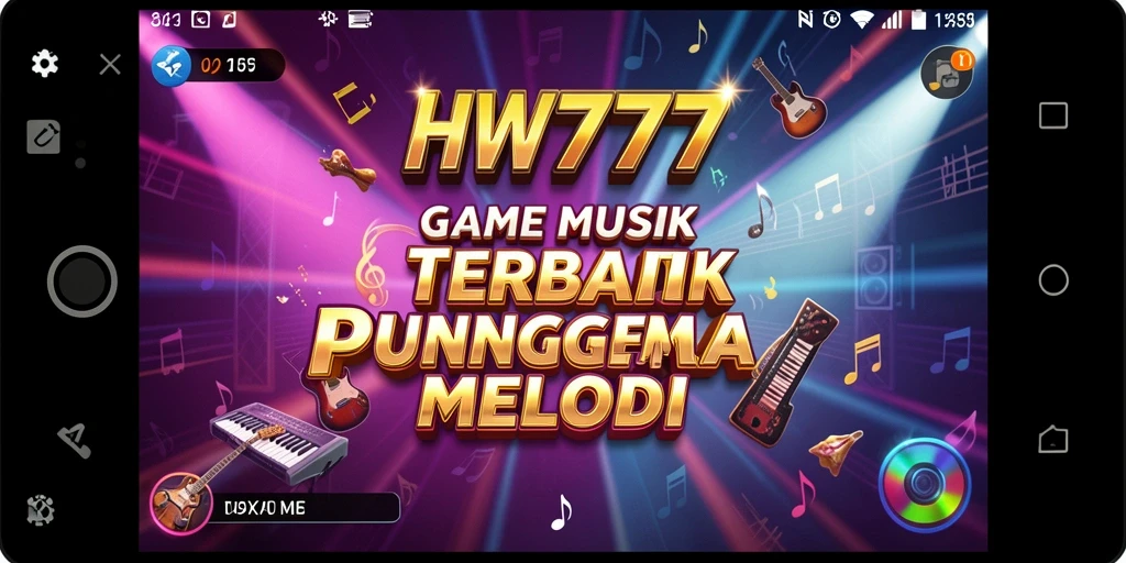 Gameplay HW777 menampilkan keterlibatan interaktif dengan musik yang menyenangkan.