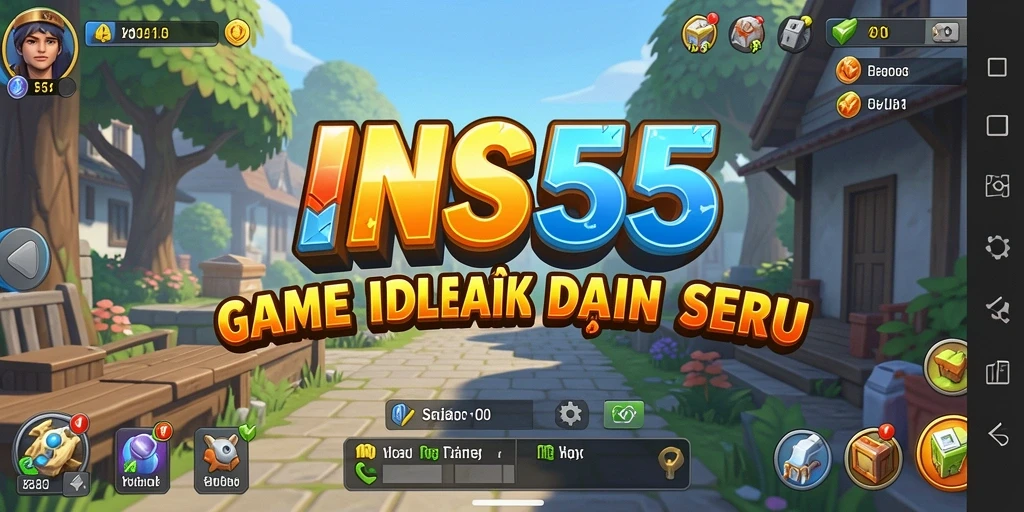 Tampilan menarik gameplay Idle INS55 yang menawan.