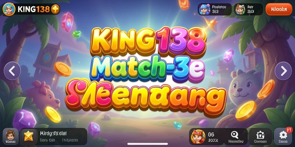 Tampilan gameplay KING138 yang seru dan penuh warna.