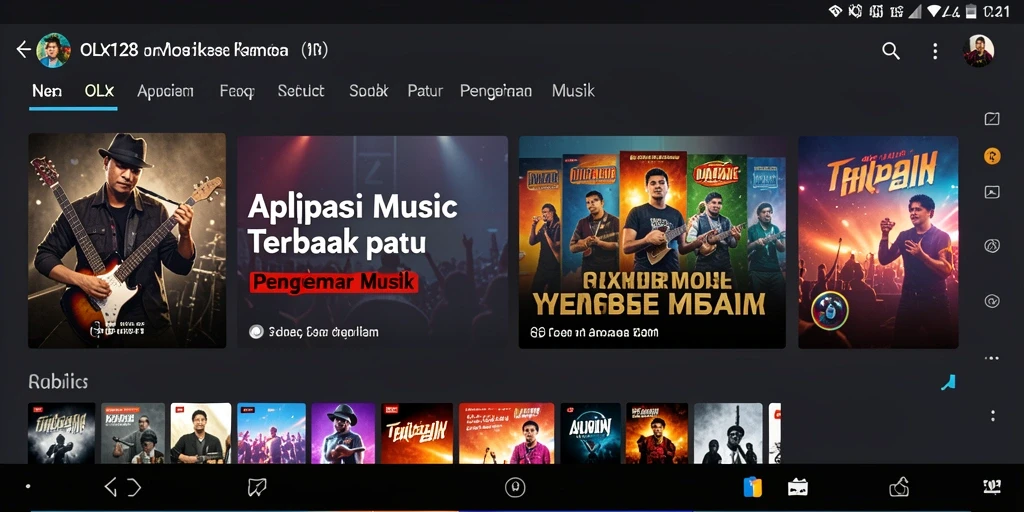 Tampilan menarik dari gameplay OLX128 yang menyajikan musik interaktif.