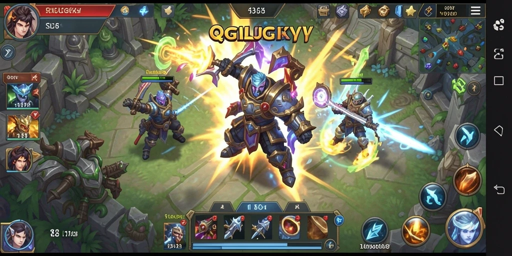 Tampilan gameplay QGLUCKY yang menawan dan strategis.