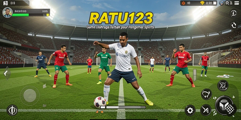 Tampilan gameplay yang seru dalam RATU123 dengan beragam olahraga.