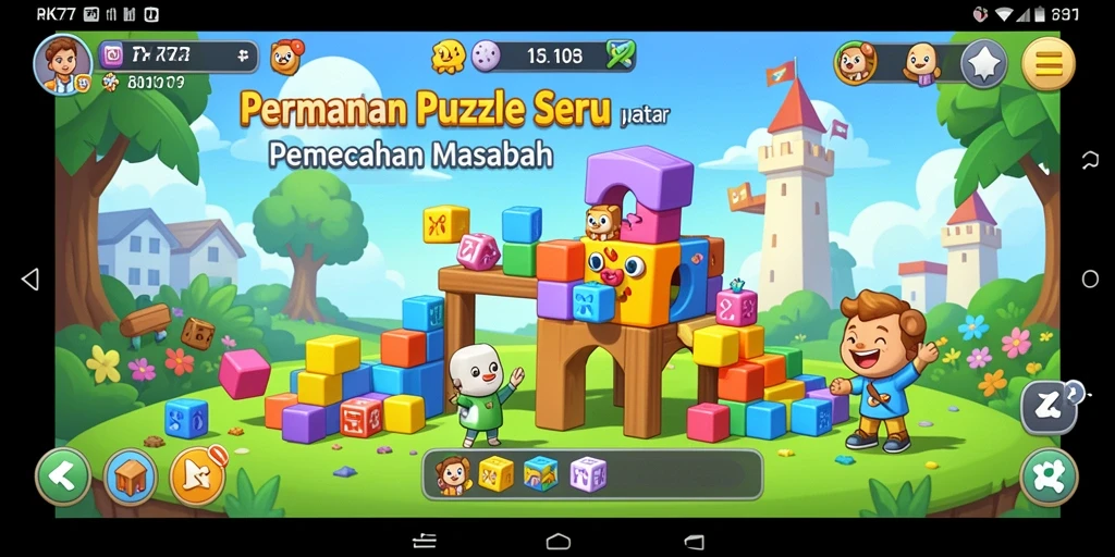 Tampilan gameplay menantang dari RK77 dengan teka-teki seru.
