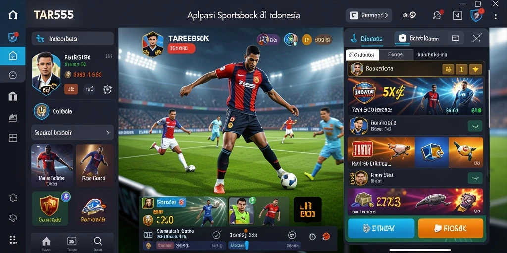TAR555 menampilkan gameplay seru dengan berbagai pilihan taruhan olahraga.