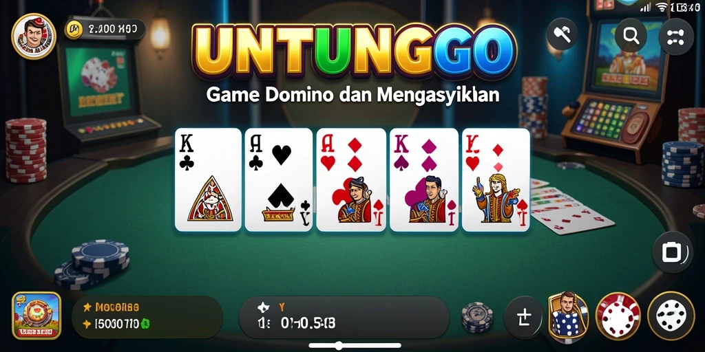 Tampilan menarik gameplay Domino di UNTUNGGO.