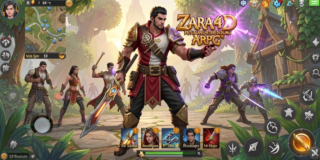 Gameplay ZARA4D yang menampilkan aksi seru dan grafis menawan.